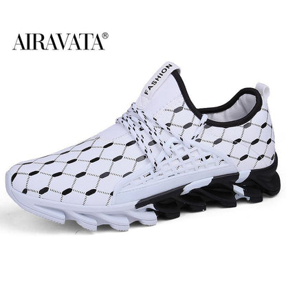 Men's Fashion Printed Sports Running Shoes Breathable Outdoor Casual Shoes Plus Size 39-47