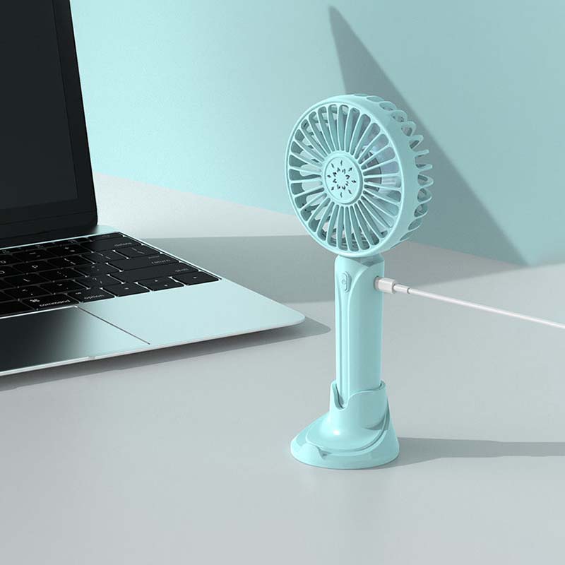 Handheld USB Fan Mini Rechargeable Portable Portable Desktop Ultra-quiet Fan