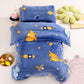 Children's Bedding Set Milk Velvet Quilt Cover Pillowcase Bed Sheet Quilt Cover Cartoon
