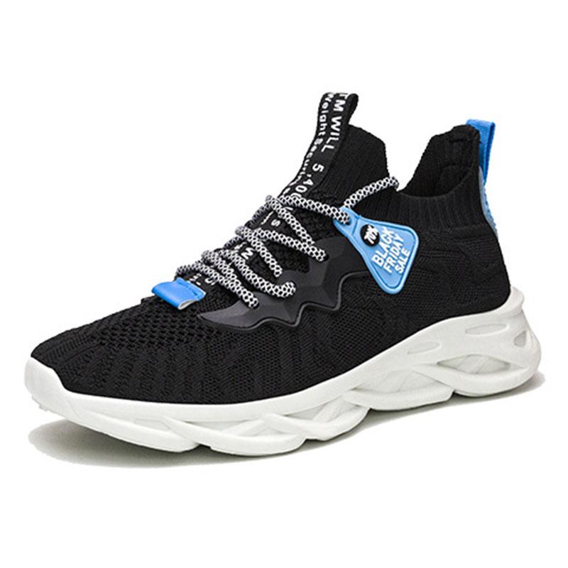 Spring and Summer New Men's Shoes Flying Woven Mesh Breathable Casual Shoes Trend Coconut Shoes Korean Student Shoes Fashion Sports Shoes