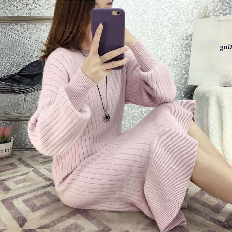Women Sweaters Pullovers 2020 New Autumn Winter Long Knitted  Knitwear Female Long Sleeve Jumper Bottoming Tops Plus Size