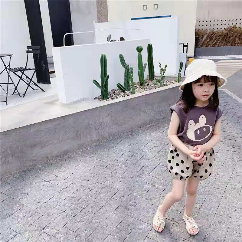 Summer Kids Cute Children's Vest Summer Thin Korean Version Loose Boys and Girls Printed Animal Sleeveless Vest Outer Wear