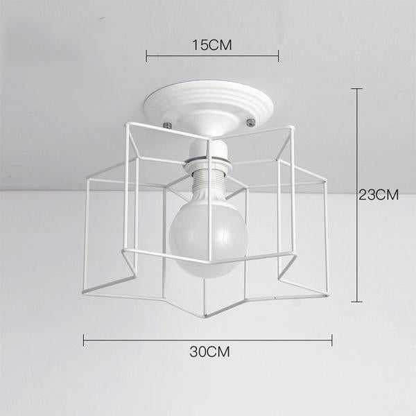 Retro Industrial Iron Chandelier Hanging Lights LED Pendant Lamps Living Room Bedroom Restaurant