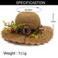 Straw Hat Floppy Women Ladies Summer Fashion Brim Beach Sun Dress Foldable Cap