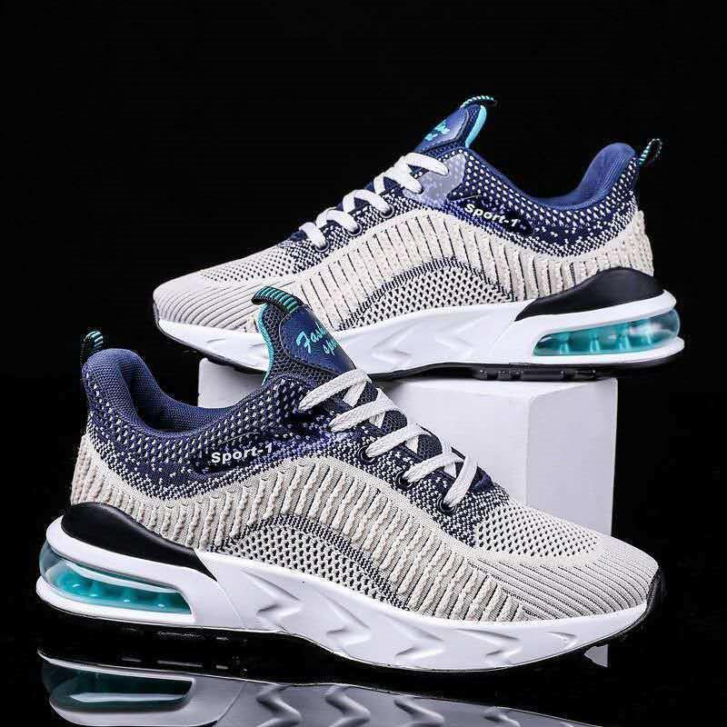 Men's Sports Shoes Fashion Versatile Lightweight Leather Surface Waterproof Non-Slip Running Shoes