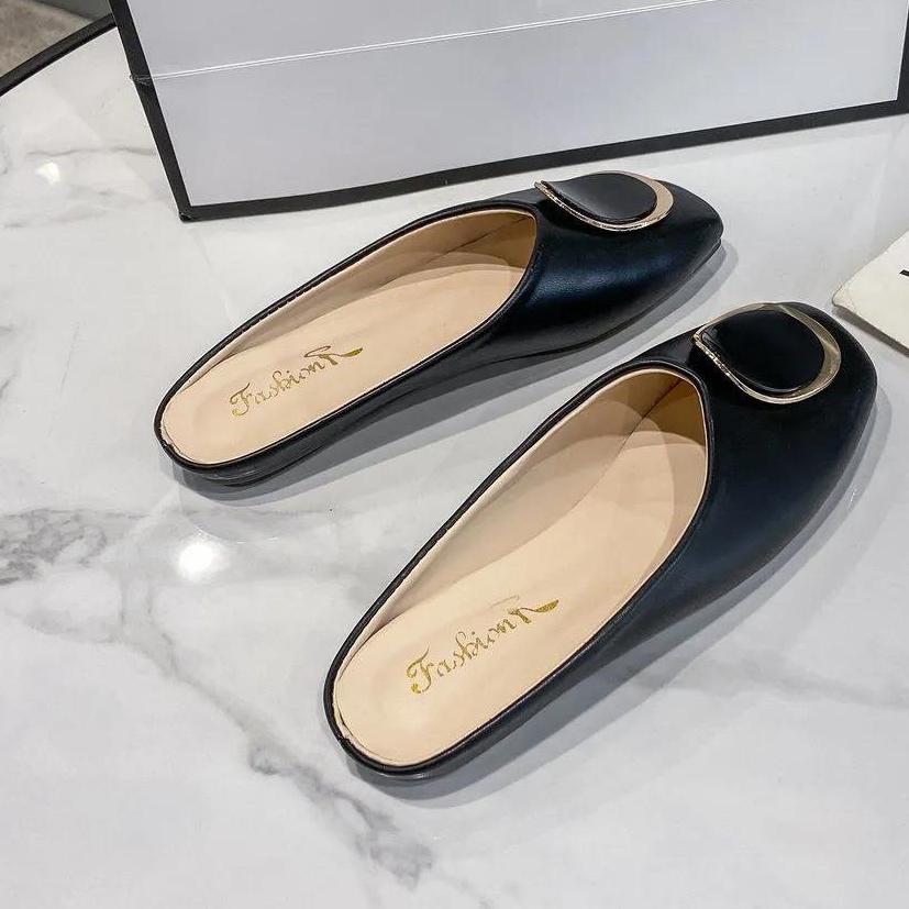 Women Summer Baotou Slippers Antiskid Soft Bottom Slippers Non Slip Outdoor Casual Solid Color Slippers