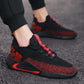 Spring Real Flying Knitting Shoes Men's Breathable Fashion Sneakers Black Gold Men's Sports Running Shoes Men's Shoes