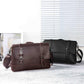 Business Briefcase Men Retro PU Leather Flip Cover Handbag Shoulder Diagonal Computer Bag