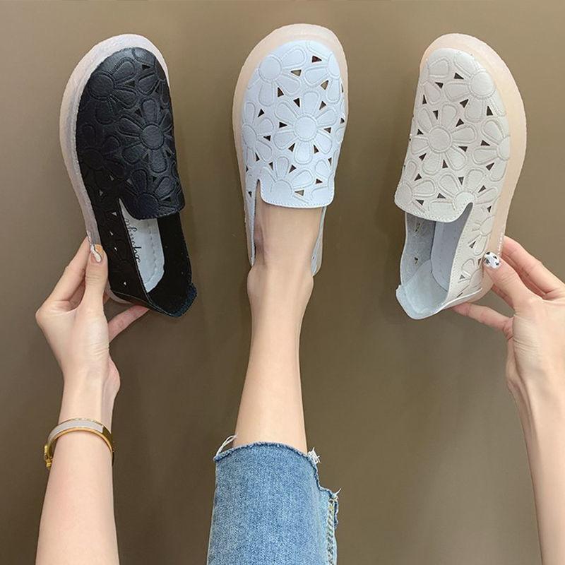 Hollow Nurse Shoes Spring  Summer Soft Sole Comfortable Pregnant Women Shoes Single Shoes Women Breathable Sports Shoes