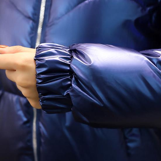 Women's Winter Parka Jacket Women's Brand Winter Coat Down Jacket Female Solid Color Shiny Wadded Jacket
