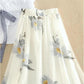 Chiffon Shirt Large Size Skirt Dress Set Waist Western Style High Waist A-Line Skirt