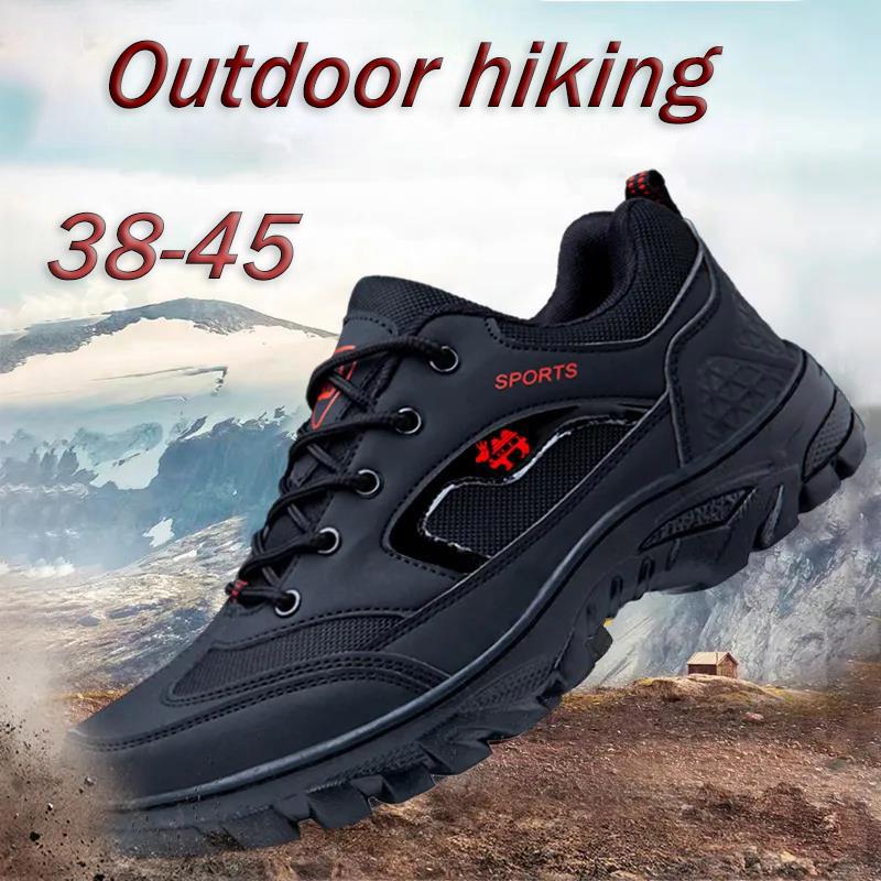 Outdoor Hiking Shoes Men's Low-top Sports Hiking Shoes Non-slip Waterproof Wear-resistant Large Size Sports Shoes Camping 38-45