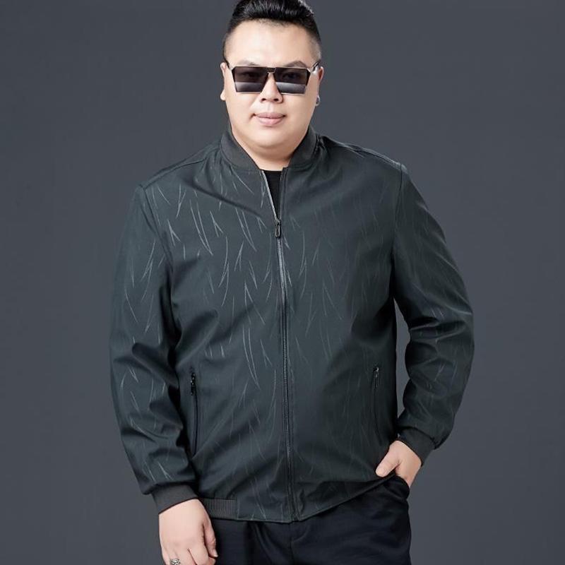 Spring and Autumn Plus Fertilizer To Increase Loose Men's Loose Sports Jacket Large Size Thin Men's Jacket