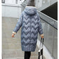 Women's Mid-length Loose and Warm Fashion Jacket Women's Winter Korean Knitted Woolen Hooded Down Jacket