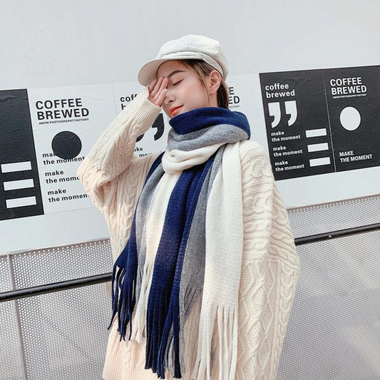 Winter warm scarf Christmas gift Woman Trend Wild Shawl scarf Long section scarf Birthday present