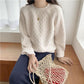 Autumn and Winter Hedging Loose and Versatile Short Outer Wear Lazy Wind Top Knit Sweater