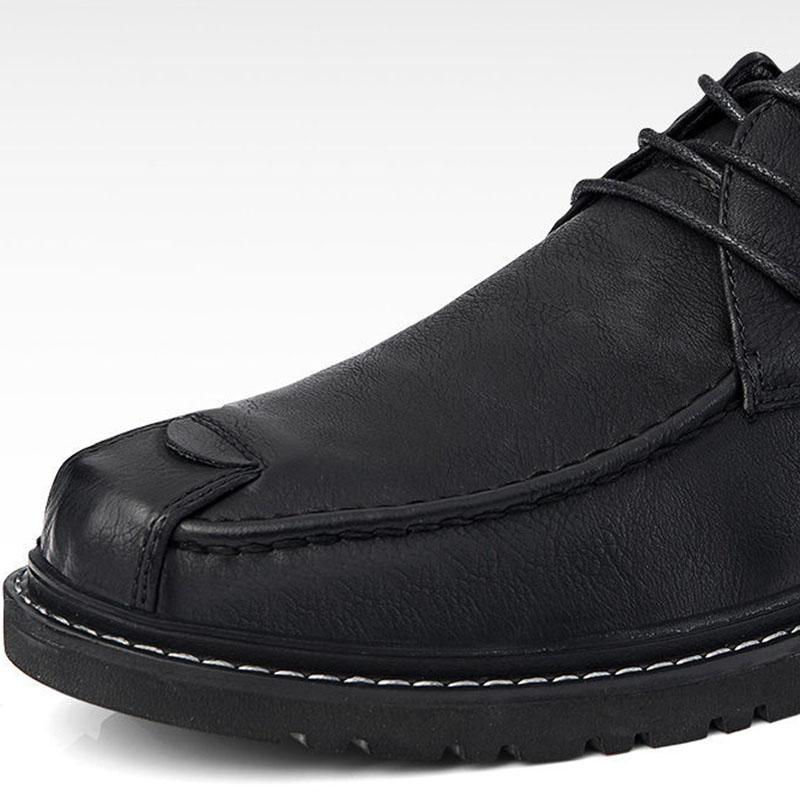 Full Soft Leather Shoes Men's Spring and Autumn Black Casual Shoes Korean Fashion Lazy Shoe