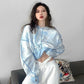 Fashion Cropped Hoodies Tie Dye Streetwear Hip Hop Pullover Sweatshirts Spring Autumn Casual Loose Hooded Sports Shirts