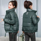 Glossy Down Coat Women's Short Loose Cotton Coat Bread Coat