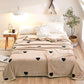 Double Zebra Pattern Ice Mink Fleece Blanket Thick Flannel Blanket Coral Fleece Sheets