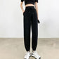 White Ice Silk Sports Pants Women's Summer Thin Section Loose and Thin Nine-point Beam Foot Casual Lantern Pants