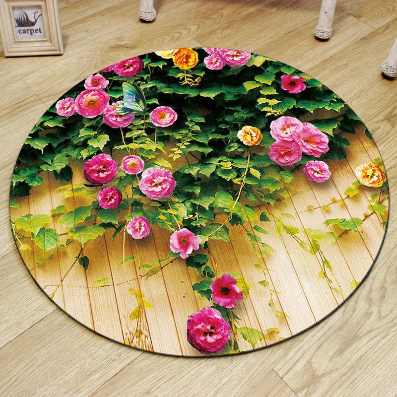 Round Carpet 3d Printed Carpet  for Living Room Bedroom Children Rug