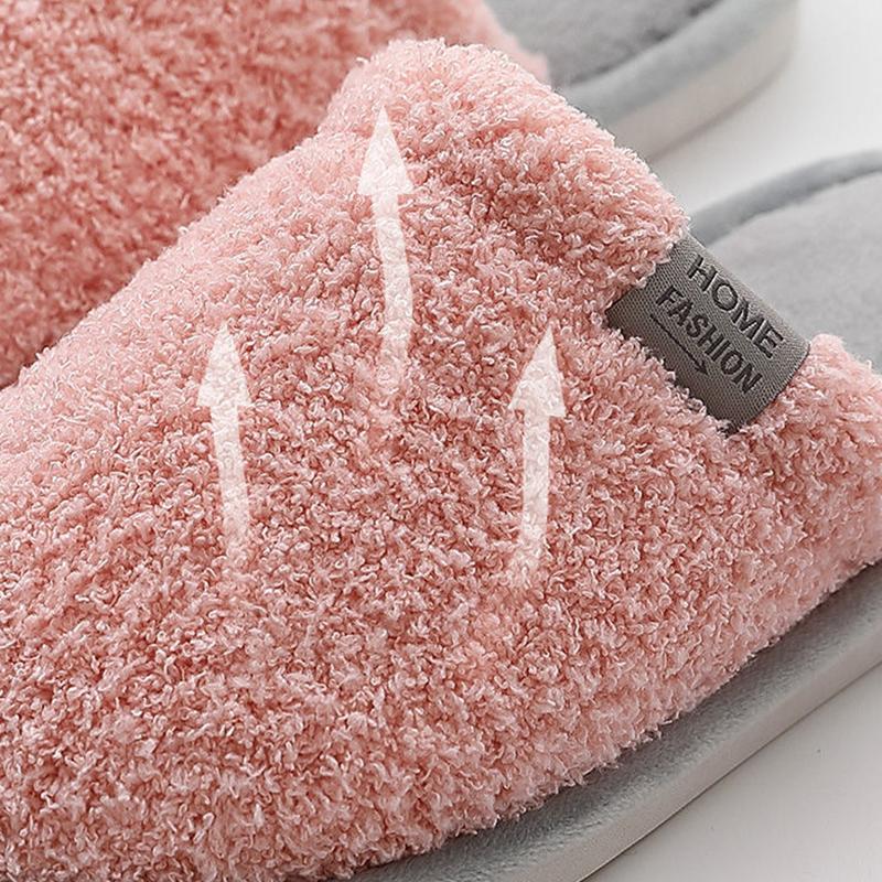 Autumn and Winter Couple Indoor Cotton Slippers Home Slip-proof and Warm Soft-soled Cotton Slippers