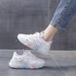 Women's Summer Sports Shoes Daddy White Shoes All-match Student Casual Running Shoes Light Casual Shoes Mesh Shoes