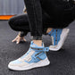 Men's Inner Heightening Martin Boots Men's High Top Casual Shoes Men's Deodorant Shoes