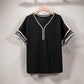 Plus Size Women Summer Casual Suit Summer Loose and Thin Mesh Short-sleeved Shorts Two-piece Suit Sets