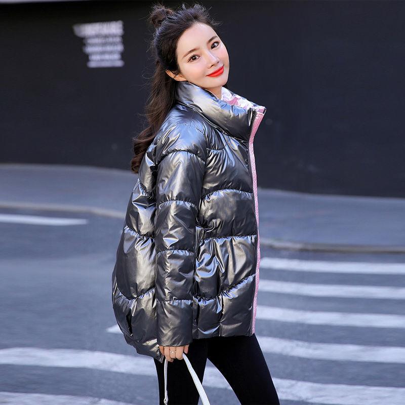 New Winter Parka Coat Women's Coat Smooth Down Cotton Coat Casual Thick Warm Coat Women's Parka Coat Cotton Coat