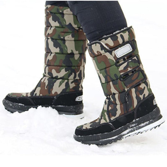 New Men Snow Boots Waterproof Men Ankle Boots Winter Outdoor Fur Warm Mans Boot Work Shoes Men Shoes