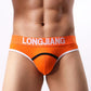 1 Piece of Men's Sexy Cotton Briefs U-convex Big Pouch Breathable Briefs Suitable for Young and Middle-aged Men