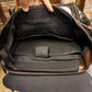 Large Capacity Laptop Backpack Men's Genuine Leather Computer Double Shoulder Bag Daypack Bagpack