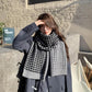 Winter Women's Knitted Scarf Love Pattern Handmade Knitted Thick Warm Couple Scarf Multicolor Shawl