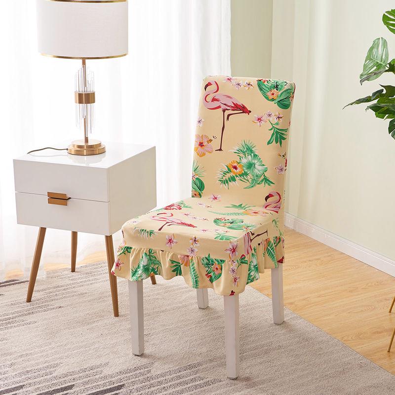 Elastic Slipcovers Chair Covers Stretch Removable Dining Chair Cover With Backrest Modern Kitchen