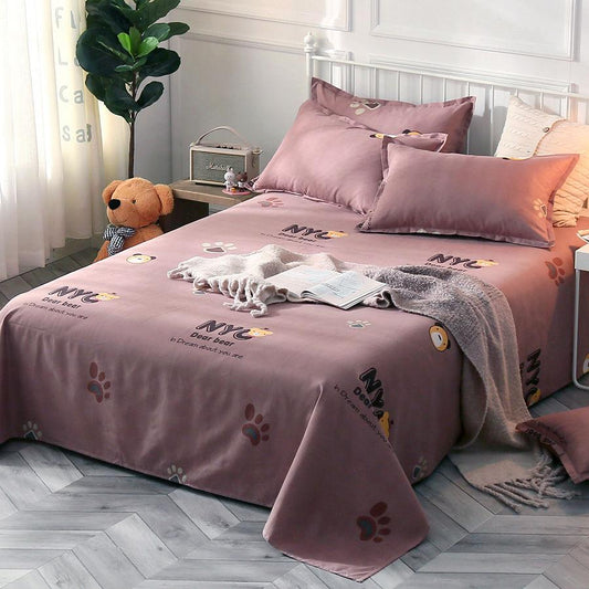 Skin-friendly Bed Sheets Cotton Sweat-absorbent and Breathable Bed Sheets