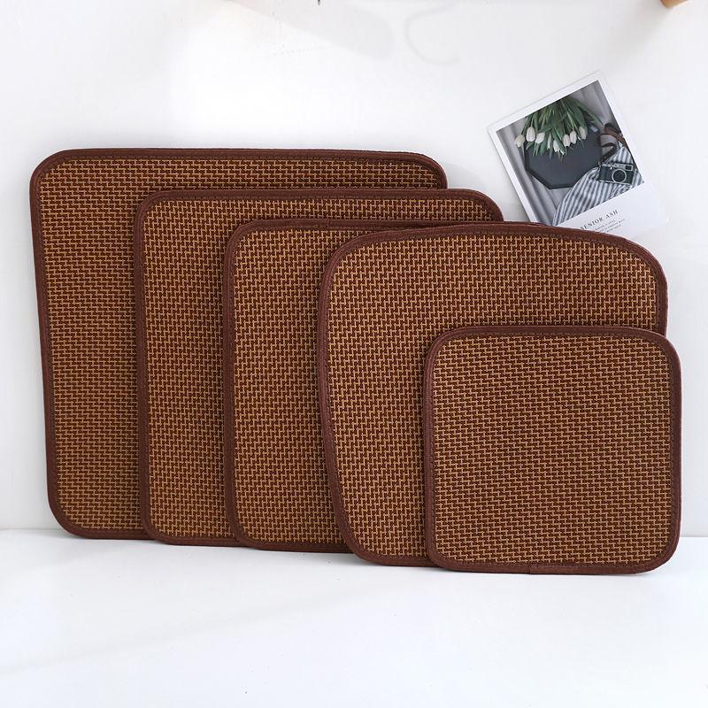 Summer Thickening Non-slip Rattan Seat Cushion Office Chair Cushion Car Seat Dining Chair Cushion Student Stool Cushion