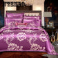Four-piece cotton lace quilt cover sheets home bedroom bedding set European jacquard cotton