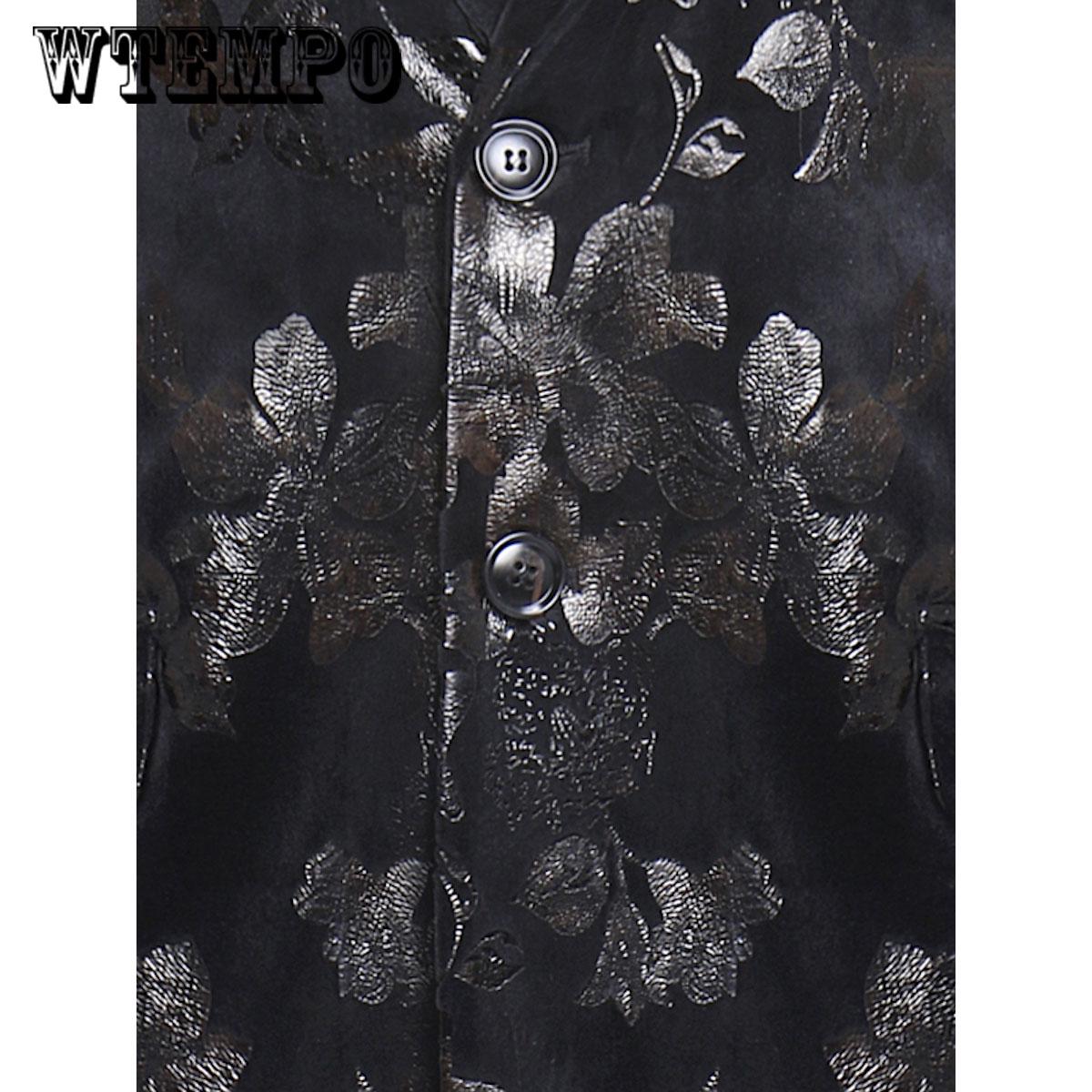 Male Suit Blazer Printed Men Slim Jacket Suits Fashion Luxury Formal wedding Dress Stage