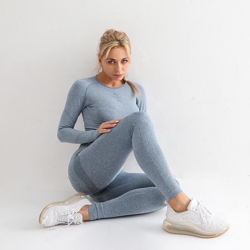 Yoga Clothing Set Sports Suit Women Sportswear Sports Outfit Fitness Set Athletic Wear Gym Seamless Workout Clothes for Women Fitness Jogging Suit