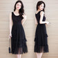 Ladies Simple Tank Top Skirts Mesh Bottoming Skirts In Summer Modal Mid-Length Sling Dresses Sweet Cake Skirts Ladies Sling Dresses