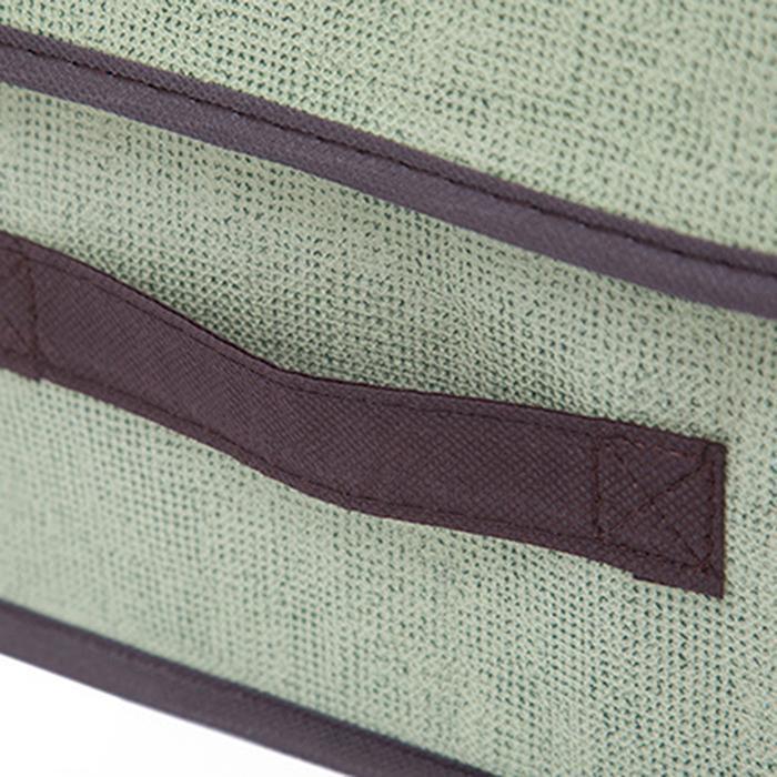 Fabric Household Double Cover Storage Box Organizer Box Basket Cotton Linen Container