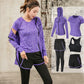 Sexy Yoga Wear Short-sleeved Single Top Trousers Women Quick-drying Running Sports Fitness Clothes Beginners Can Wear Sweat-absorbent and Breathable
