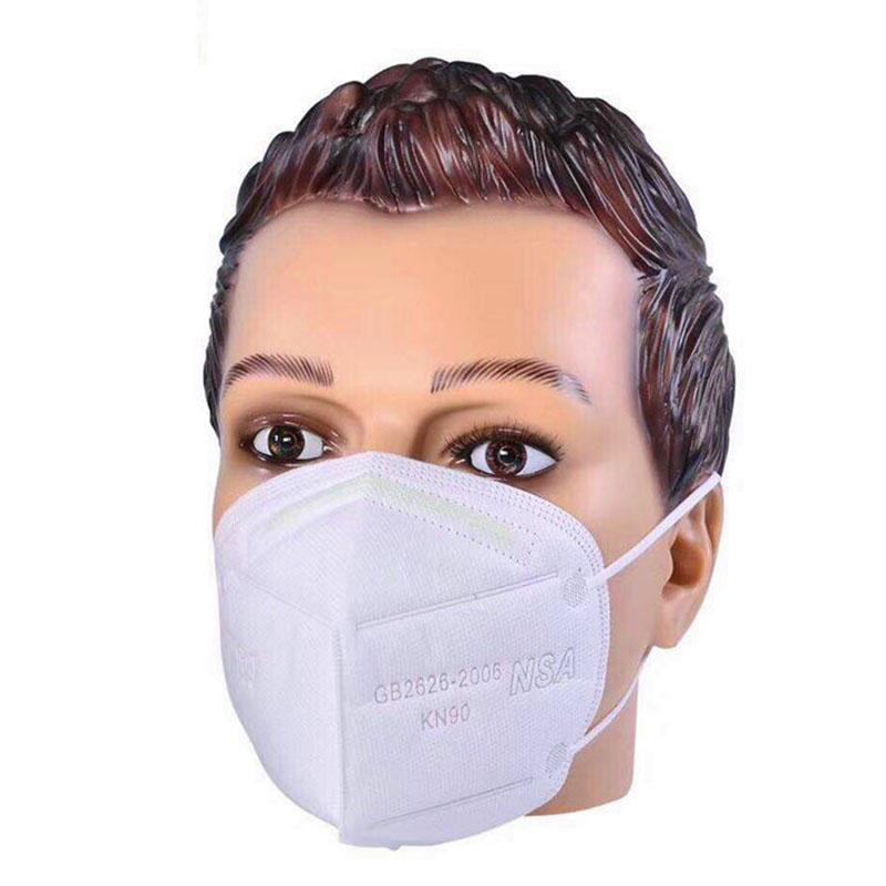 KN90 Mask with Air Valve Non-woven Breathable Masks Dust-proof Anti-Fog Anti-PM2.5 Breathing Mask