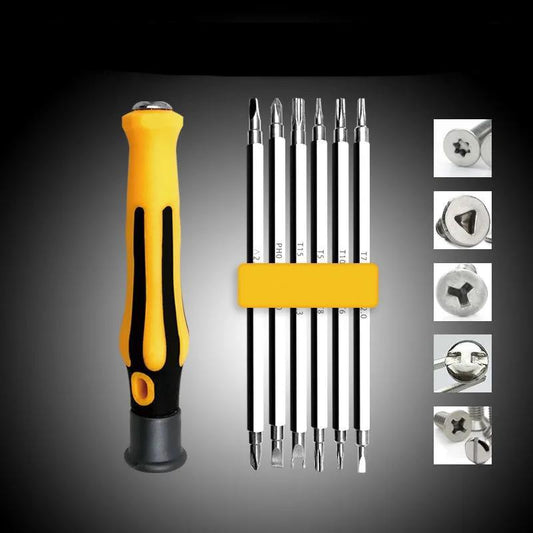 6Pcs Magnetic Screwdriver Set Multifunctional Household Opener Mini Demolition Machine Tool