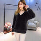 High Quality Fashion Women's Sweater Winter Loose Lazy Pullover Thick Base Sweater Waterproof Mink Velvet Women's Coat