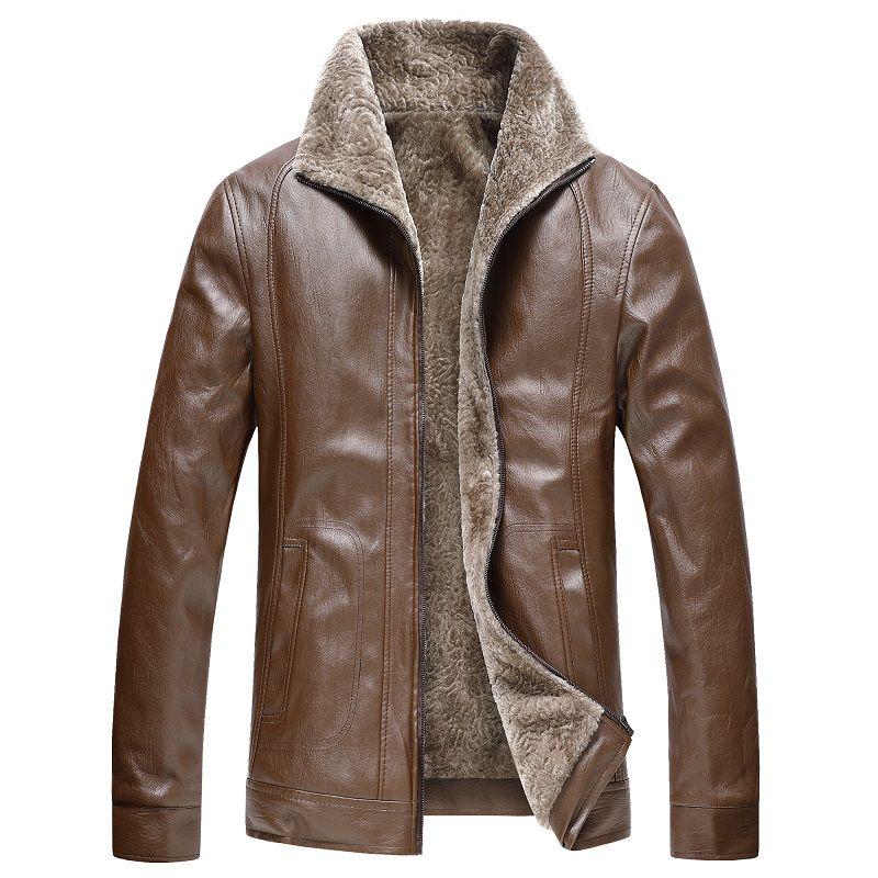 Thick casual leather jackets plus size men's clothes autumn and winter men's jackets