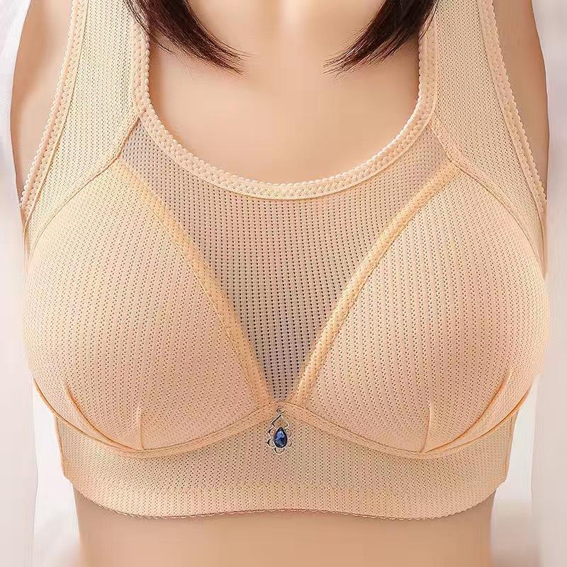 Adjustable Shoulder Straps Large Size Thin Adjustable Side Closure Anti-sagging Anti-glare No Steel Rings Gathering Shaped Comfortable Bra
