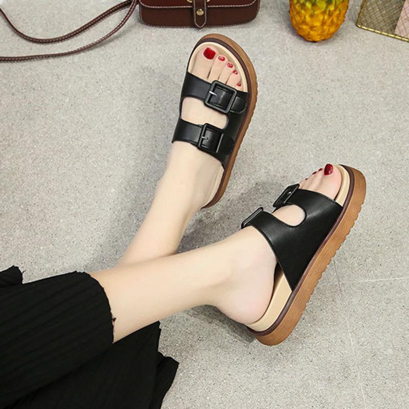 Slippers Women’s Summer Wear Fashion Casual Slippers Beach Flat Non-slip Soft-soled Slippers Lightweight Thick-soled